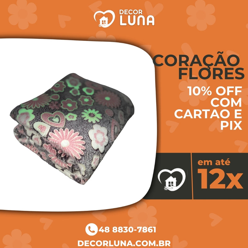 Manta Cobertor Mágico que Brilha No Escuro (Tamanho 2m por 1,8m)