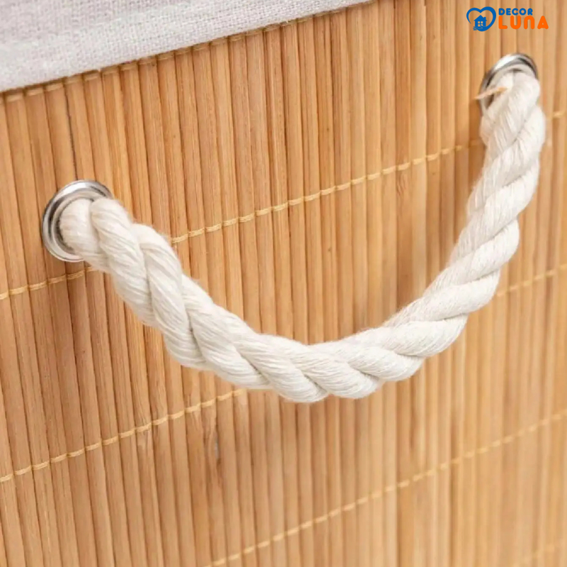 Cesto para Roupa Suja de Bambu - Decor Luna