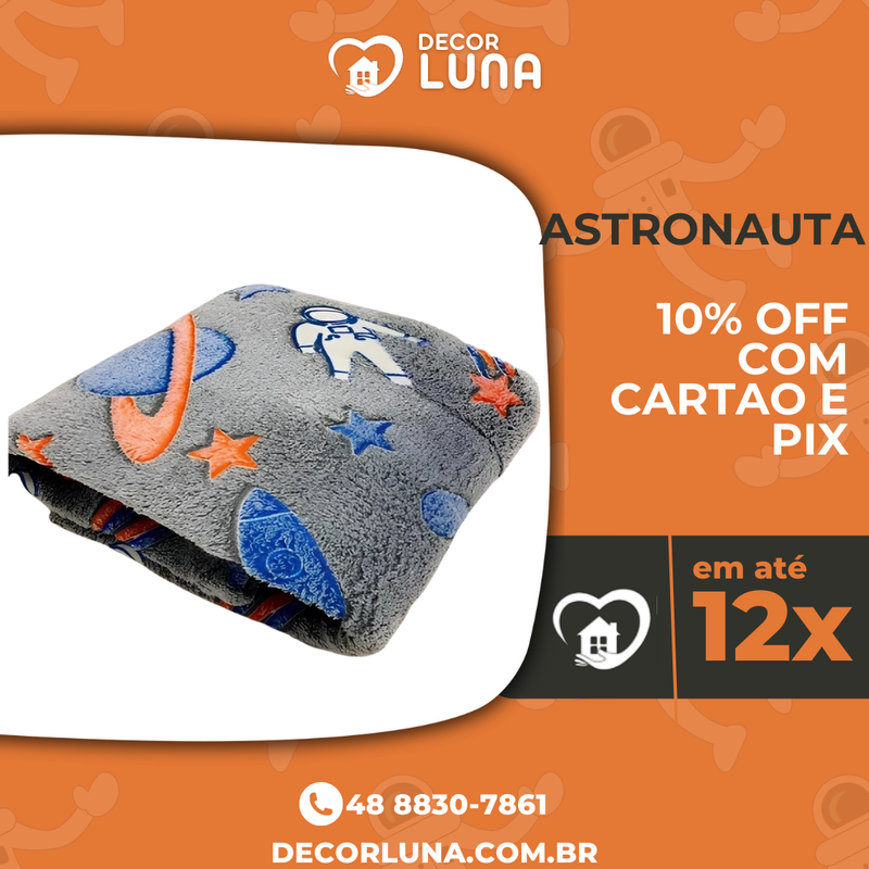 Manta Cobertor Mágico que Brilha No Escuro (Tamanho 2m por 1,8m)